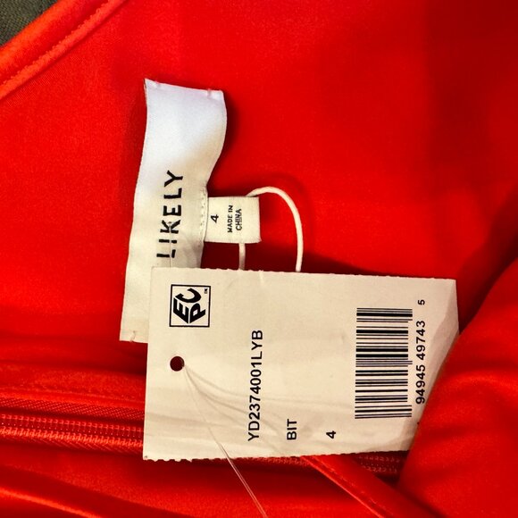 Likely Red Tassel Dress - Size 4 - Picture 3 of 4